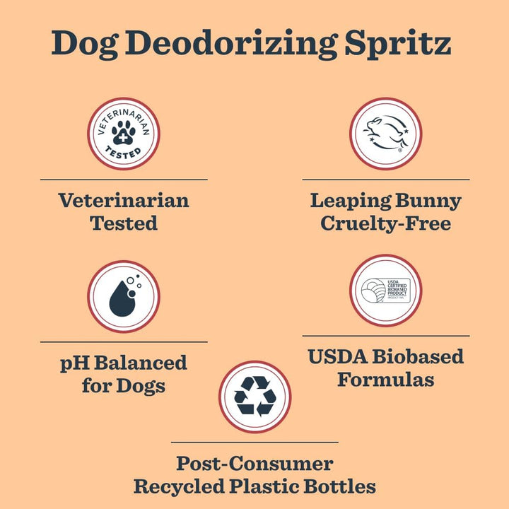 Clean Day Dog Deodorizing Spray, White Peach Scent, 8Oz