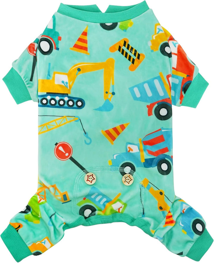 Dog Pajamas Velvet Dog Pajamas Large Sized Dogs Soft Dogs Clothes Pjs with Yellow Ducks Pattern Stretchy Pet Jammies Coat Comfy Pet Onesie Costume, 3X-Large