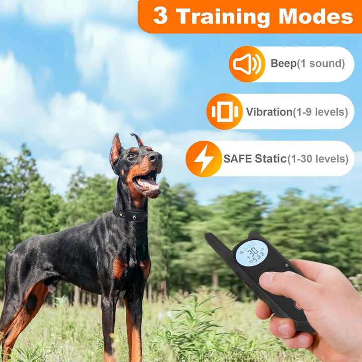 Wireless Dog Fence System for 2 Dogs - up to 3500Ft Adjustable Electric Fence,Waterproof Training Collar Rechargeable,Pet Containment System for Large Medium Dogs