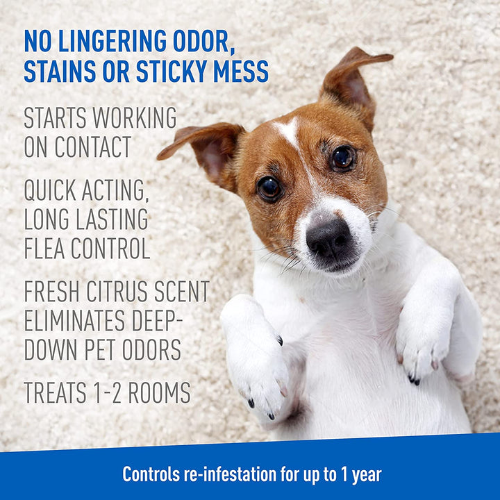 plus Carpet Powder, Kills Fleas and Ticks on Contact, Kills All Stages of the Flea Life Cycle, 30 Day Protection, Freshens and Deodorizes, Treats up to 400 Sq Ft, 1LB
