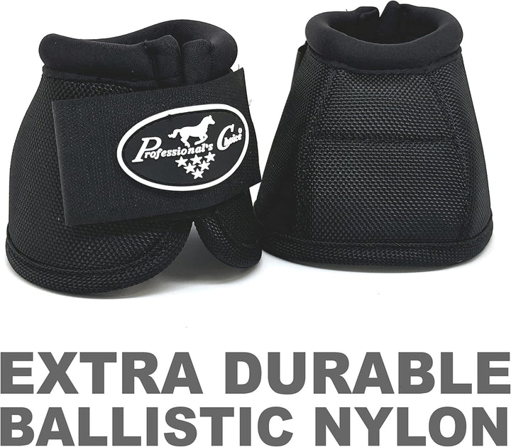 Ballistic Overreach Bell Boots for Horses | Superb Protection, Durability & Comfort | Quick Wrap Hook & Loop