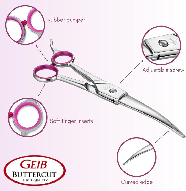 Gator Stainless Steel Pet Curved Shears, 8-1/2-Inch