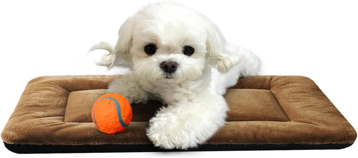 Dog Beds Crate Pad for Medium/Large Dogs Fit Metal,Ultra Soft, Washable & Anti-Slip Kennel Pad for Dogs Cozy Sleeping Mat,Gray 36Inch