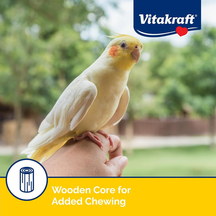 Crunch Sticks Cockatiel Treat - Apricot and Peach - Pet Bird Treat Toy, 3.5 Oz