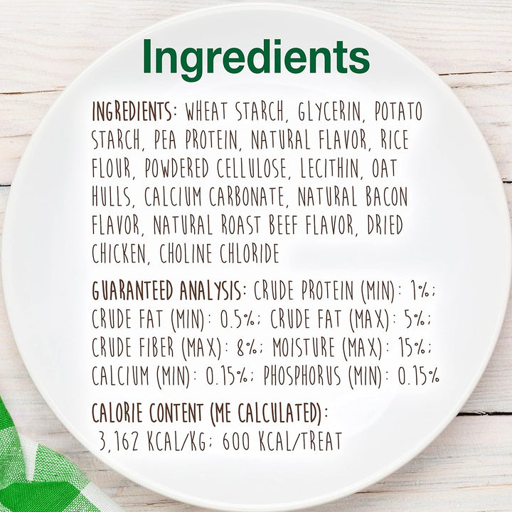 Healthy Edibles Natural Dog Chews Long Lasting Bacon Flavor Treats for Dogs, X-Large/Souper (2 Count)