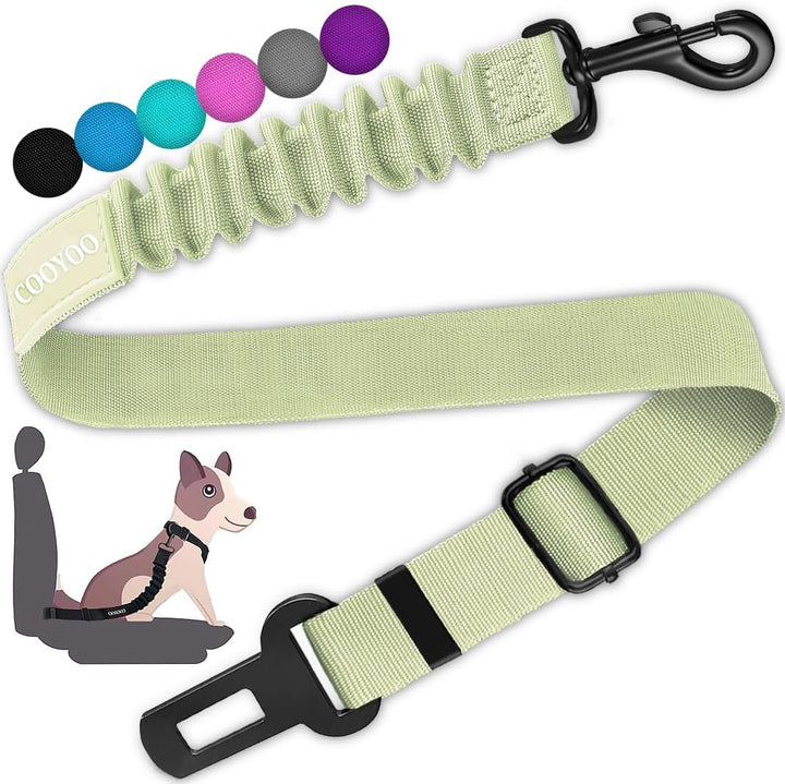 Dog Seat Belt,3 Piece Set Retractable Dog Car Harness Adjustable Dog Seat Belt for Vehicle Nylon Pet Safety Seat Belts Heavy Duty & Elastic