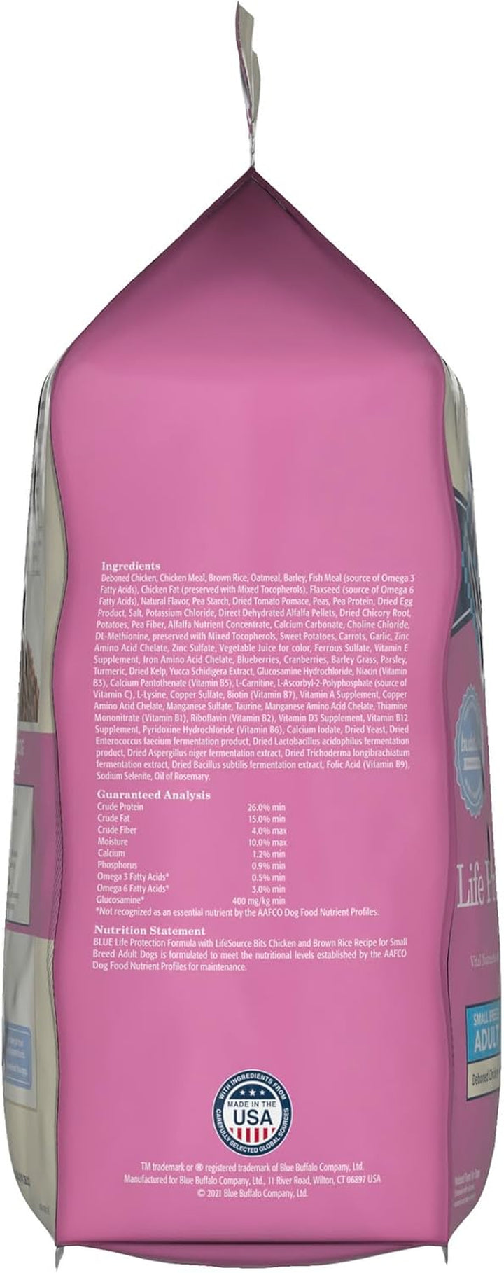 Life Protection Formula Natural Adult Small Breed Dry Dog Food, Chicken and Brown Rice 5-Lb Trial Size Bag