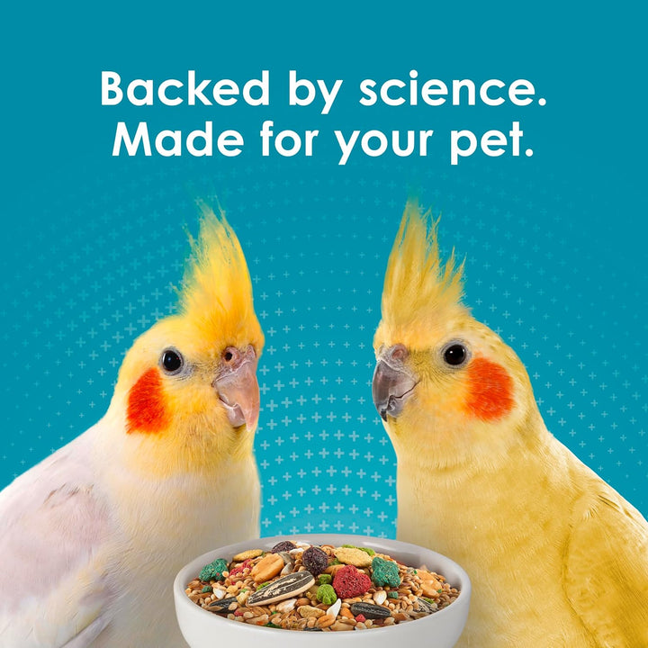 Forti-Diet Pro Health Nourish+Protect Cockatiel Food, Comprehensive Nutrition Backed by Science, Digestive Health, Immune Support, 5 Pounds