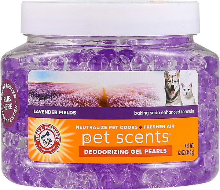 for Pets Air Care Pet Scents Deodorizing Gel Beads in Fresh Breeze | 12 Oz Pet Odor Neutralizing Gel Beads with Baking Soda | Air Freshener Beads for Pet Odor Elimination (FF12689)