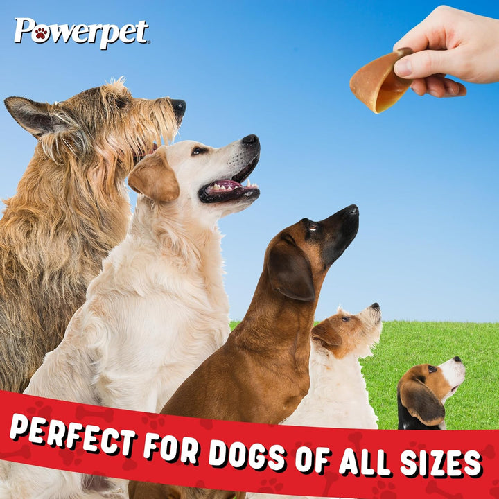 100% Natural Cow Hooves for Dogs – Durable Chews & Dental Treats for All Dog Breeds & Sizes, Helps Reduce Tartar & Boredom, Large Hoofs for Chewing, Supports Clean Teeth & Gums, 5 Pack