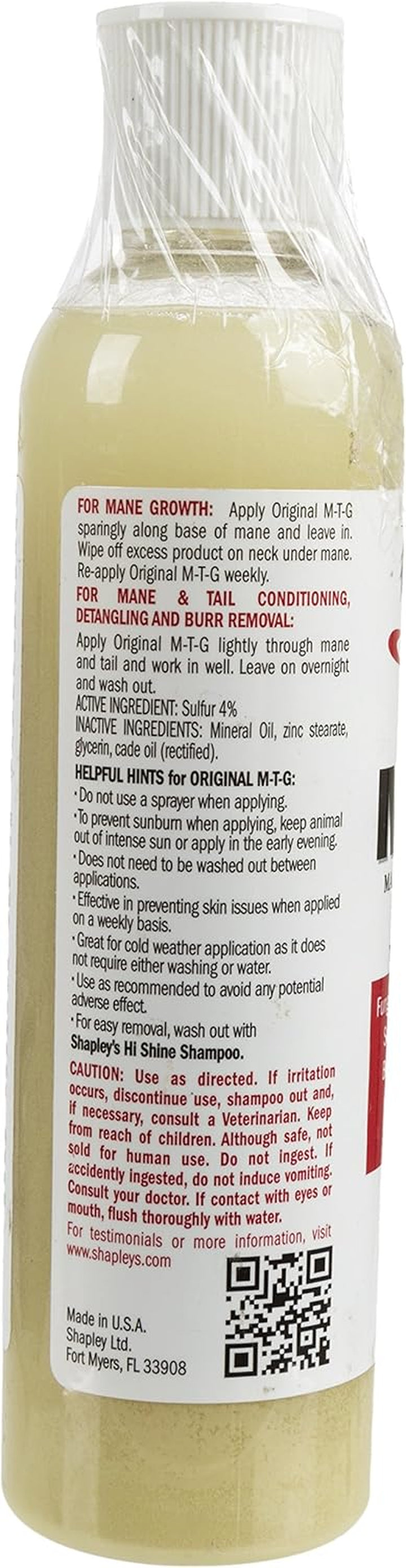 MTG8OXDSTSMTG DS Original M-T-G Mane Tail & Groom for Horses, 8 Oz