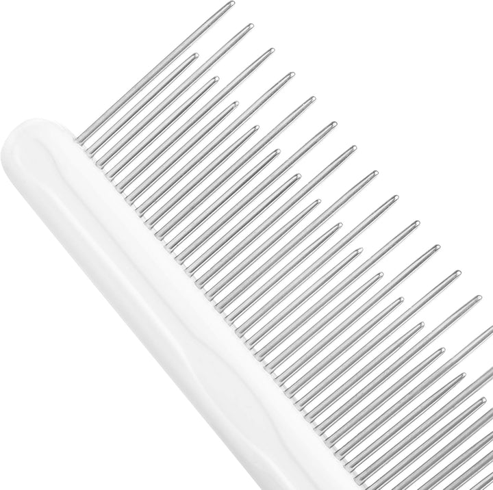 Grooming Comb for Long & Curly Hair in Dogs & Cats - Top Pet Detangler Brush - Removes & Prevents Matted Fur - Perfect for Goldendoodle, Poodle Mixes, and Cat Undercoat