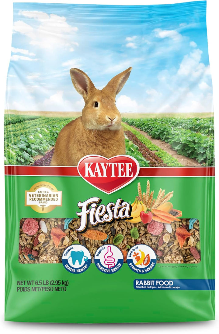Fiesta Rabbit Food, Nutritious and Fun Blend, Supports Dental Health and Digestion, 3.5 Pounds