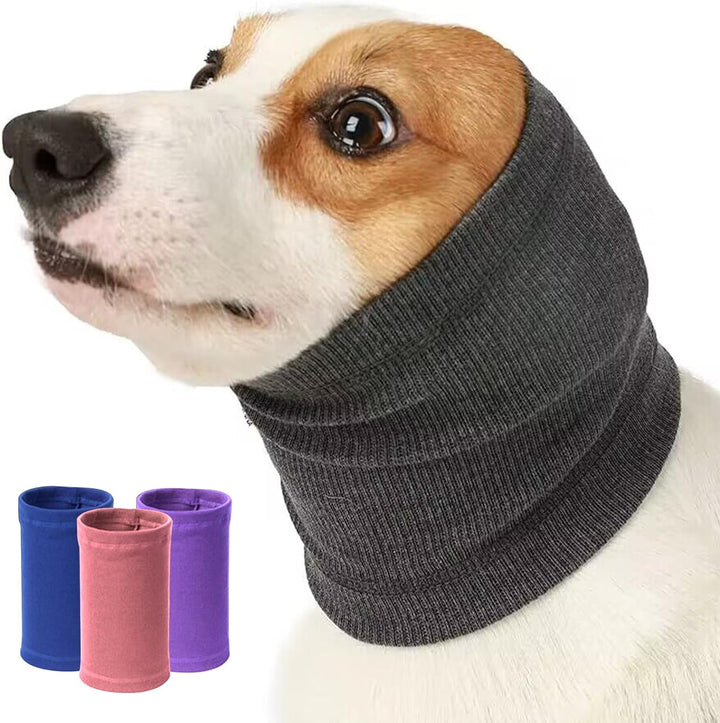 Dog Calming Hoodie Quiet Head Cover Sleeves-Ear Covers Hood for Noise Bath, the Grooming and Force Drying Head Protection for Anxiety Relief and Calming Dog Neck and Ear Warmer, Fireworks 1Pack