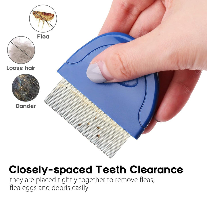 Flea Comb for Cat Dog, Pet Hair Removal Comb