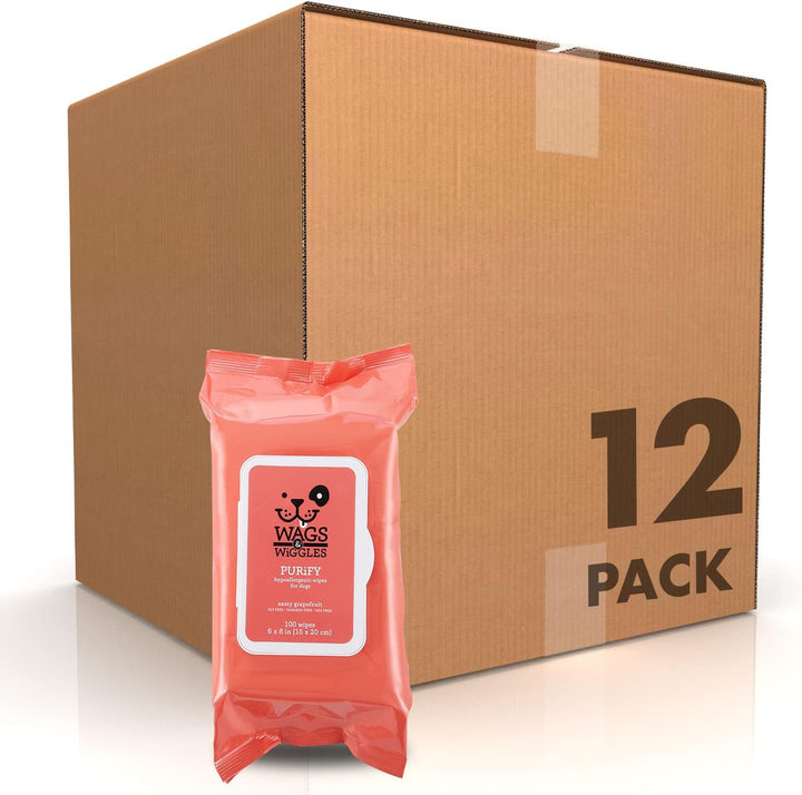 Cleanse Hypoallergenic Wipes 100Ct | Hypoallergenic Dog Wips 100 Count Package, Fragrance Free | Waterless Bathing to Keep Pets with Sensitive Skin Clean (FF22031)