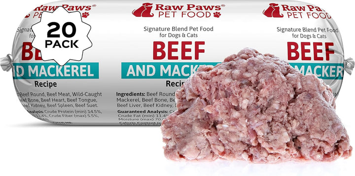 Signature Blend Pet Food for Dogs & Cats - Goat Recipe, 1-Lb Rolls (20 Pack) - Fresh Raw Pet Food Made in USA, Natural Dog Food Rolls, Small-Batch Frozen Goat Dog Food, Raw Frozen