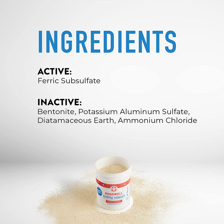 Remedy Recovery Styptic Blood Stopper Powder for Dogs & Cats 1.5 Oz. Container