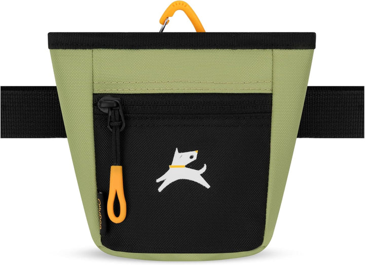 Goodie Treat Bag, Dog Treat Pouch, Waist Belt Clip for Hands-Free Training, Magnetic Closure, Dog Training and Behavior Aids, Three Ways to Wear (Raven S'25)