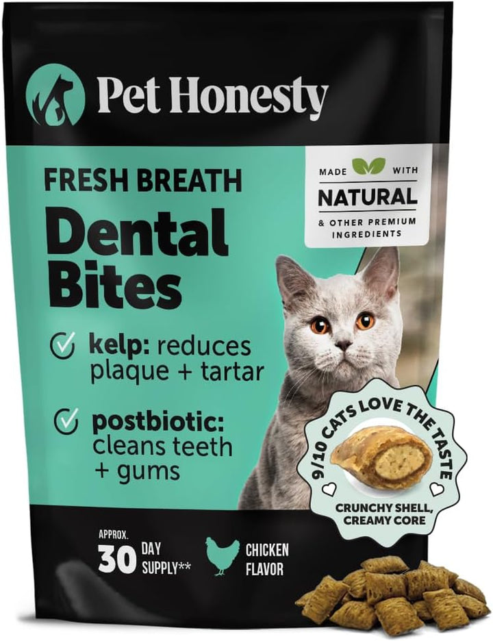 Dog Breath Freshener Dental Powder for Teeth Cleaning Plaque Off, Dental Care for Dogs, Tartar Remover for Teeth with Natural Herbal Blend + Postbiotics (Mint - 30 Servings)