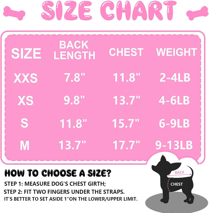 4 Pieces Dog Clothes for Small Dogs Girl Summer Soft Puppy Shirt Cute Chihuahua Teacup Dog Clothes Female Dog Shirts Breathable Pet Clothing Pink Girl Doggie Clothes (Xx-Small)