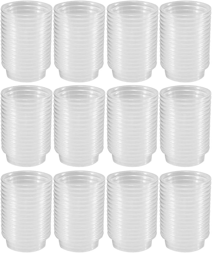 100 Pcs 0.5Oz Crested Gecko Food and Water Feeding Cups, Reptile Feeder Bowls, for Lizard and Other Small Pet Ledge Accessories Supplies