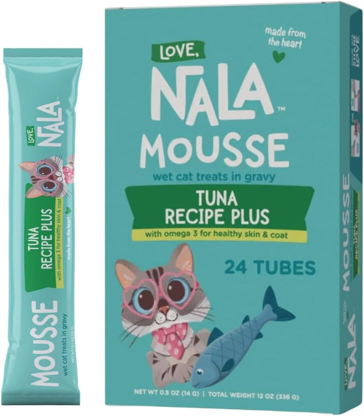 - Natural Lickable Cat Squeeze up Treat,Topper - Variety plus Pack Mousse - Wet Food Cat Puree - Grain Free, Non_Gmo Minerals, Vitamins - 24 Pack
