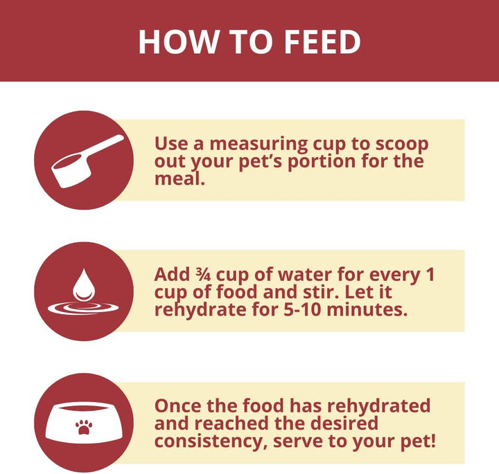 Freeze-Dried Raw Nuggets - Beef Recipe - Raw Pet Food for Dogs and Cats - 20 Oz