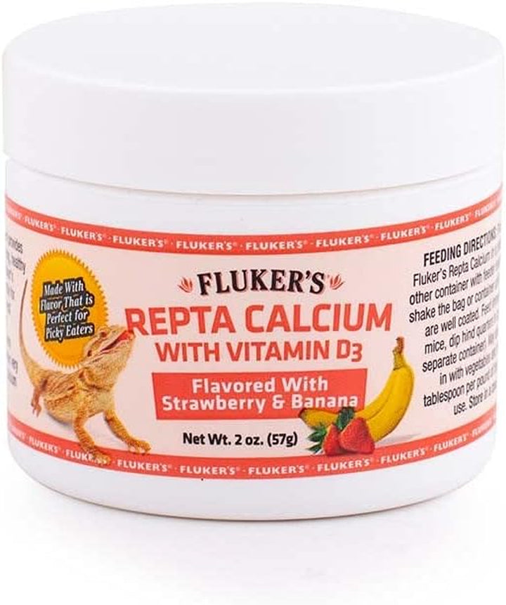Strawberry Banana Flavored Repta Calcium with Vitamin D3, 4 Oz
