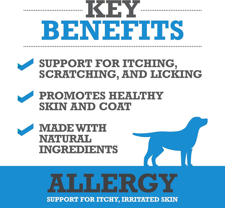 Dog Allergy Relief Chews – Plasma-Powered Soft Chews for Dogs – Grain-Free, Natural Blood Protein Supplements – Anti-Itch, Skin & Allergy Relief – 60 Chews, Made in the USA