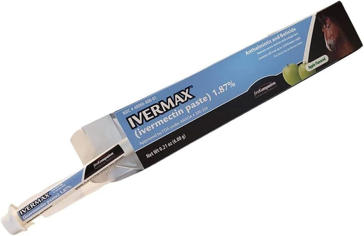 Ivermax (Ivermectin) Equine Paste 6.08 Gram 1 Pack, Blue