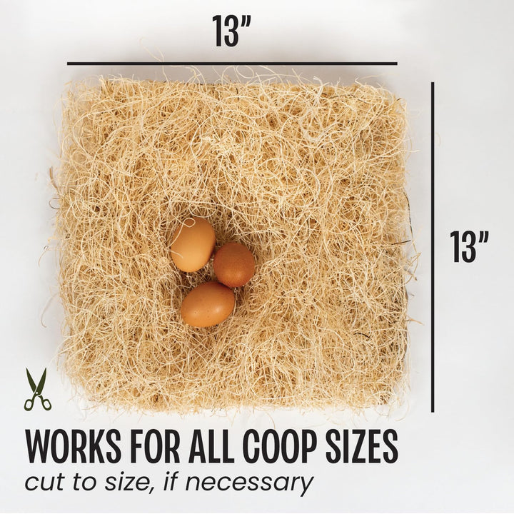 Premium Aspen 12 Pack Excelsior Nesting Liners (12 Pack), Chicken Bedding for Nesting Box, Nesting Pads Box Liners, Chicken Bedding for Coop, Chick Bedding, USA Grown & Sustainably Harvested