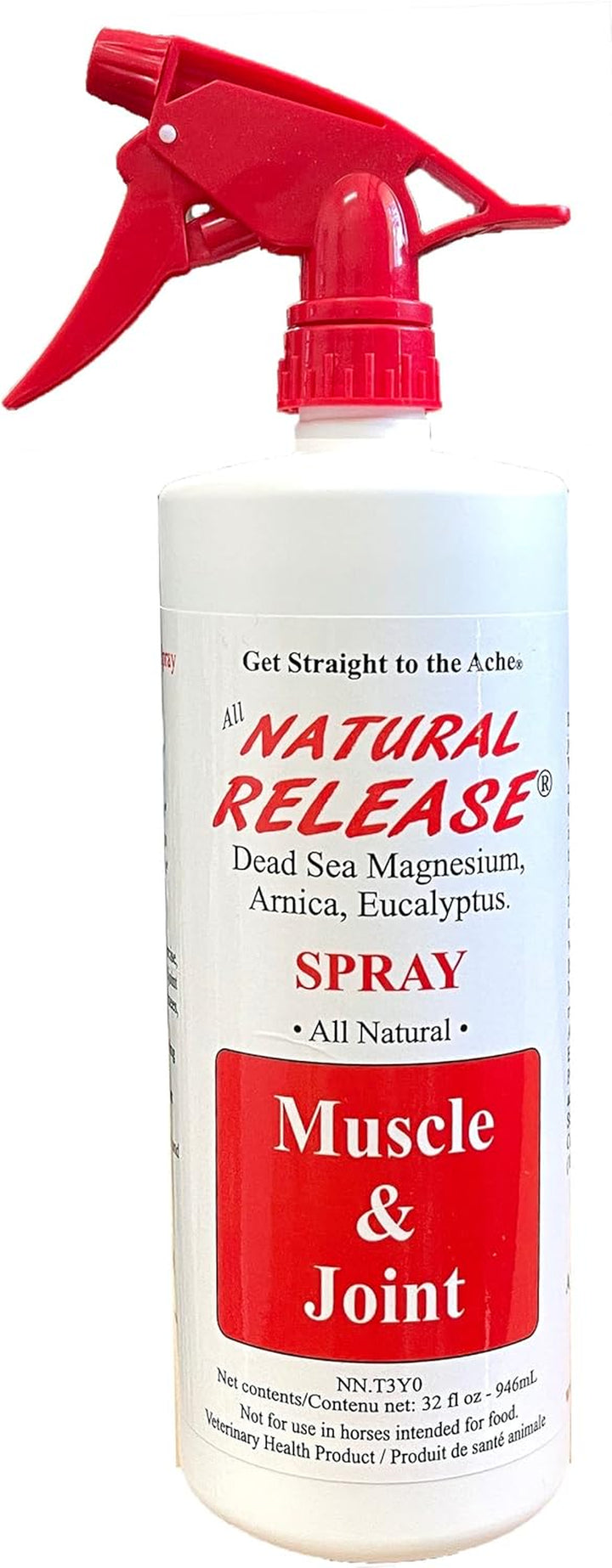 Natural Release Muscle Spray Treatment - Horse Liniment for Sore Muscles, Joint Pain, Tendon & Inflammation Relief - Easy to Use, Fast Acting, Alcohol & Menthol Free (16 Oz)