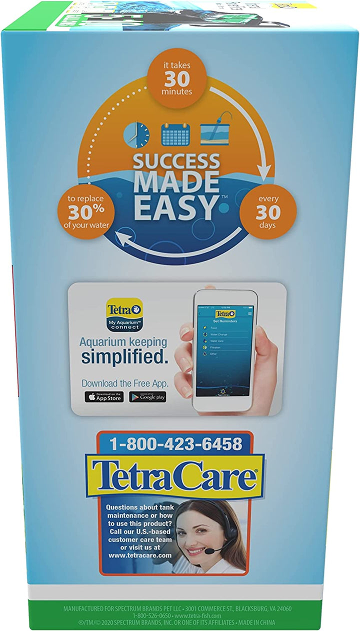 Whisper Internal Power Filter 5 to 10 Gallons, for Aquariums, In-Tank Filtration with Air Pump, Black