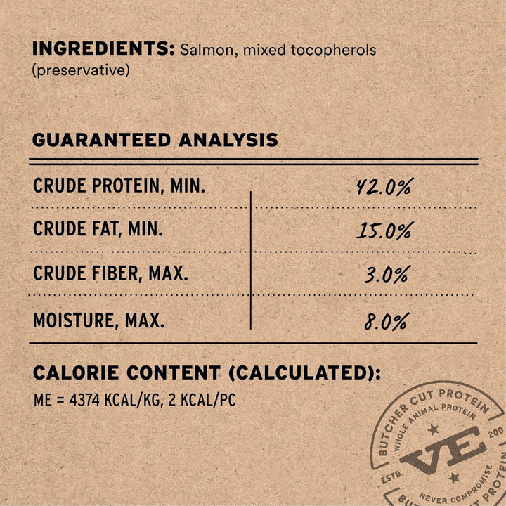 Salmon Bites Cat Treats, 1.1 Oz | Freeze-Dried Raw | Single Protein | Grain Free, Gluten Free, Filler Free