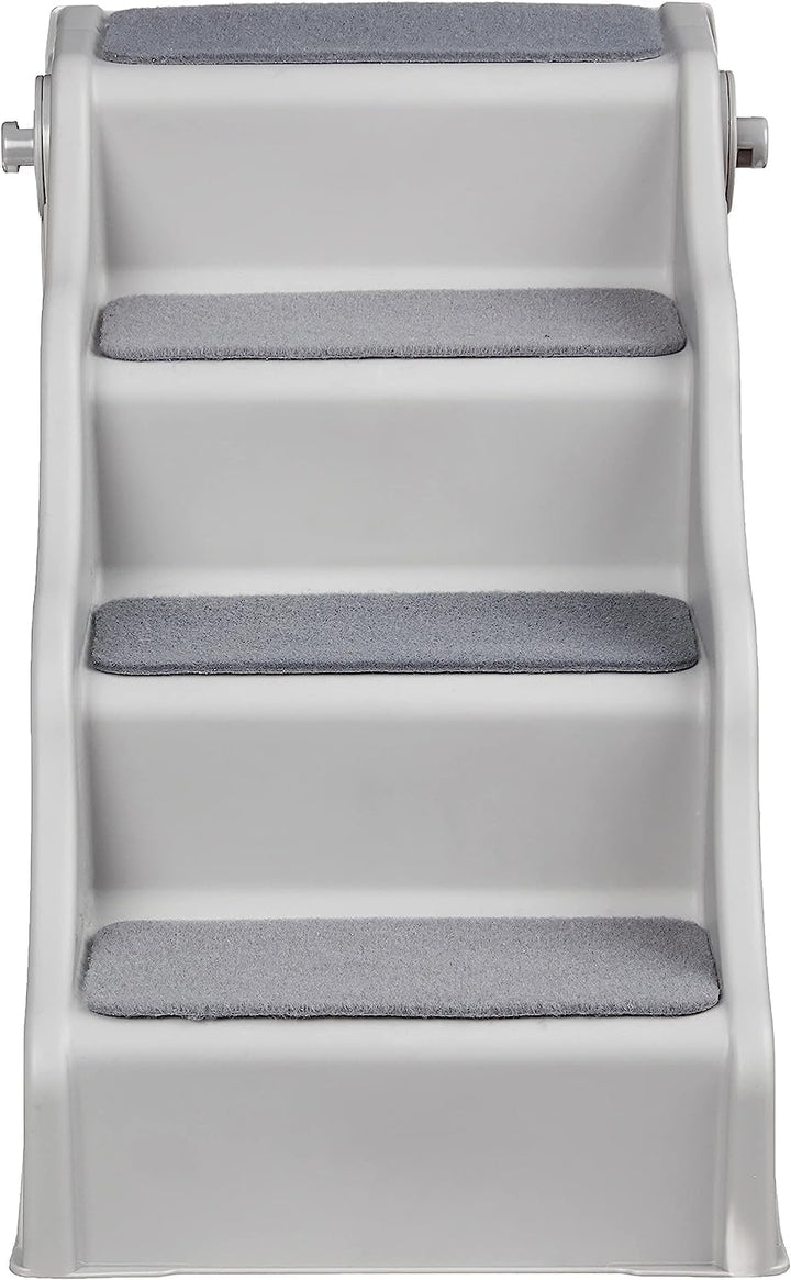 Foldable Non-Slip Pet Stairs, Steps for Dogs and Cats, 14.6'' W X 22.75'' D X 19.5'' H, Grey