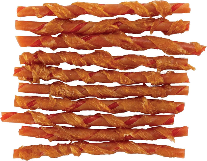 Twists Wrapped with Chicken Made with Real Water Buffalo, 30 Count, Rawhide-Free Chews for Dogs, 7.40 Ounce (Pack of 1)