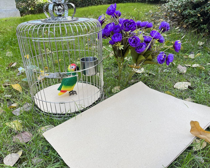 Gravel Paper for Bird Cage,Birdcage Liner Papers Cuttable Gravel Liner Sea Sand Paper Pet Animal Cages Cushion Great for Hard-Billed Birds Parrot | Clean Safe & Aids in Digestion (8 PCS - 17" X 11")