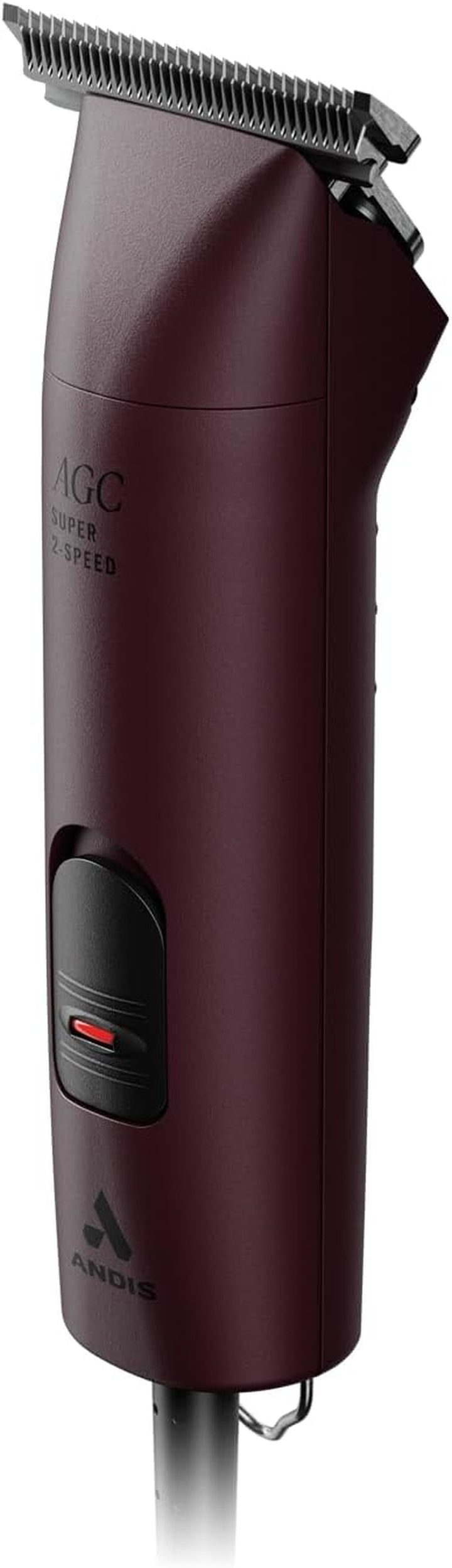 23330 Professional AGC Super 2-Speed Horse Clipper with Detachable Blade - Cool & Quiet Running Design - Includes Ultra Edge Size T-84 Blade for Complete Horse Grooming - Burgundy