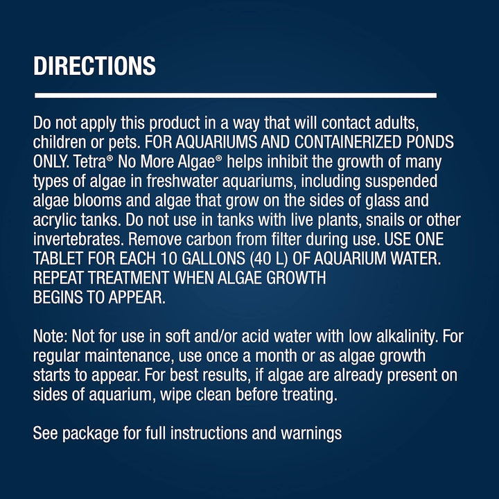 No More Algae Tablets, 8 Tablets, Controls Algae in Aquariums