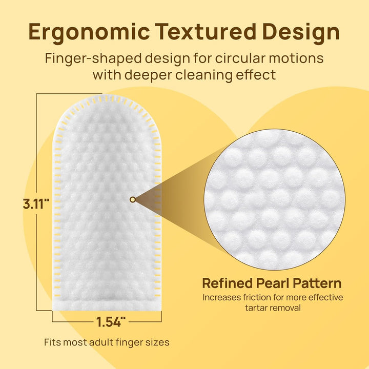 Teeth Cleaning Wipes for Dogs & Cats, Vet-Recommended Remove Bad Breath & Plaque & Tartar Buildup Dog Finger Toothbrush Wipes, Dog Tooth Brushing Kit Remove Stain & Gum Care for Small Animal