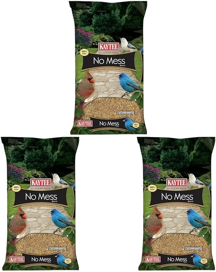 Wild Bird (No Mess or Waste Free) Food Seed Blend for Blue Jays, Woodpeckers, Juncos, Cardinals, Grosbeaks, Sparrows, and Finches, 10 Pound, (Packaging May Vary)