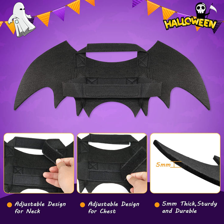 Dog Bat Costume - Halloween Pet Costume Bat Wings Cosplay Dog Costume Cat Costumes for Party L