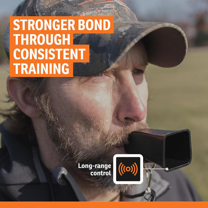 Brand Competition Mega Whistle - Hunting Dog Training Whistle with Easy-To-Blow Design - Protects Handlers Ear - Black