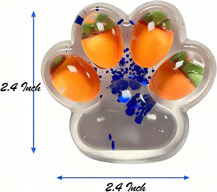 4PCS Taba Squishy, Cat Paw Squeeze Soft Fidget Toys, Stress Relief Novelty for Anxiety, Perfect for Stress and Anxiety Relaxing Toy