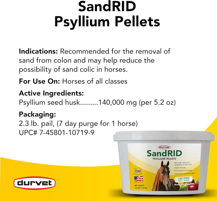 /Equine 699696 Sandrid Psyllium Pellets Value Pack for Equine, 2.3 Lb