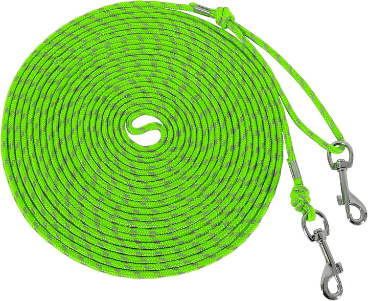 Reflective Cat Leash -30FT Cat Cable Out Escape Proof Walking Leads Yard Long Durable Safe Personalized Extender Leash Traning Play Outdoor for Puppies/Kittens/Rabbits/Small Animals