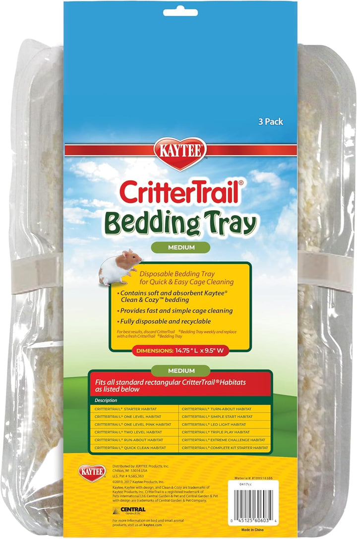 Crittertrail Bedding Tray 3 Count