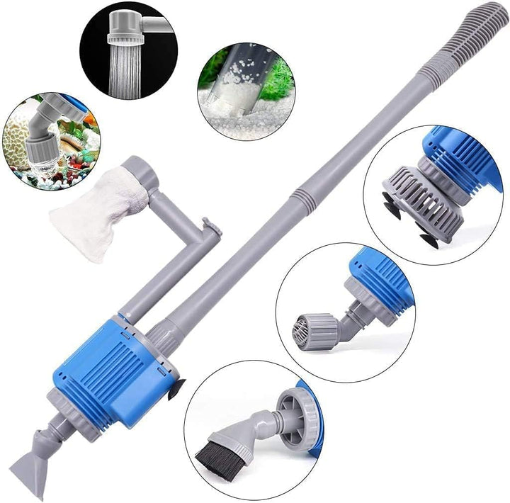 Aquarium Gravel Cleaner - Electric Automatic Removable Vacuum Water Changer Sand Algae Cleaner Filter Changer 110V/28W
