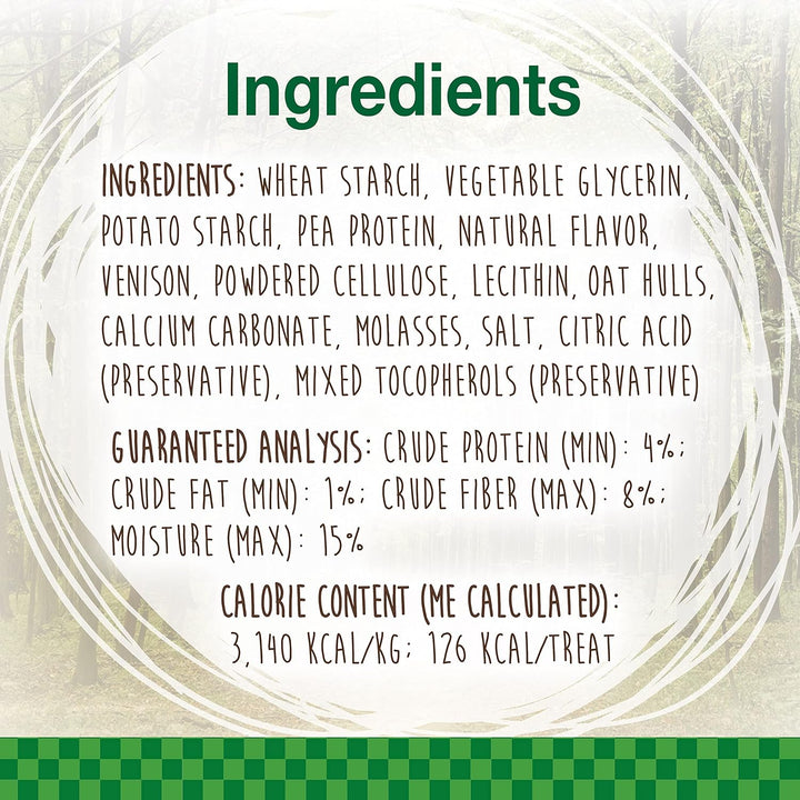 Healthy Edibles WILD Natural Dog Chew Treats for Large Dogs, Long Lasting Dog Healthy Chew Antler Bone Made in USA, Venison Flavor, for Dogs up to 50 Lbs. (2 Count)